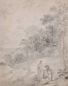 Figures By a Track Through a Wooded Landscape