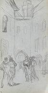 Figures in a Courtyard (1860s)