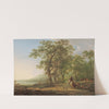 Figures in a forest landscape (circa 1790) by Jacob van Strij