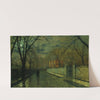 Figures In A Moonlit Lane After Rain by John Atkinson Grimshaw