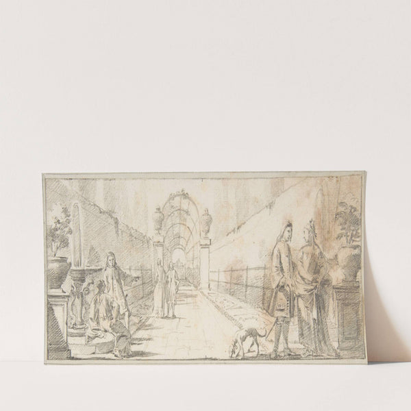 Figures in Conversation in a Garden (1696–1770) by Giovanni Battista Tiepolo
