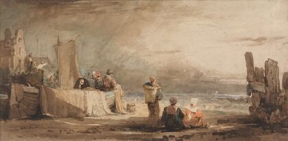 Figures on a Beach (after 1827)