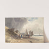 Figures on a Beach, Northern France by Thomas Shotter Boys