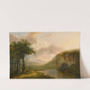 Figures on a country road by Henri van Assche