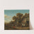 Figures on a road on the outskirts of a town by Barent Gael