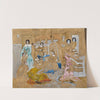 Figures on Golden Ground. Composition from His Illness by Carl Fredrik Hill