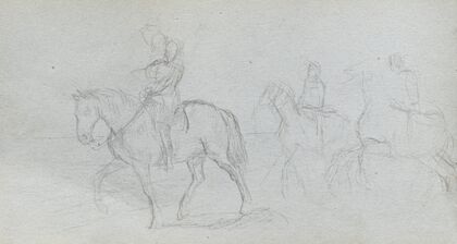 Figures on Horseback (1860s)