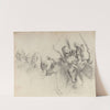 Figures on Horseback (verso) by After Jacques Bellange