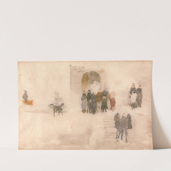 Figures Outside a Doorway (ca. 1893) by James Abbott McNeill Whistler