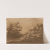 Figures Resting In A Woodland Landscape by Thomas Gainsborough
