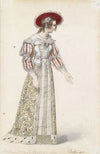 Figurine in mittelalterlichem Kleid