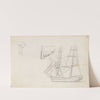 Figurstudie; skip by Hans Gude