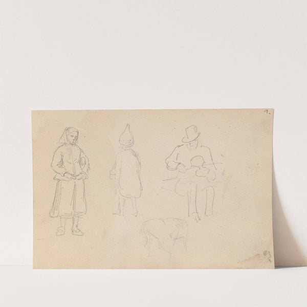 Figurstudier (1852) by Adolph Tidemand