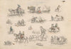 Figuurstudies met paarden en wagens