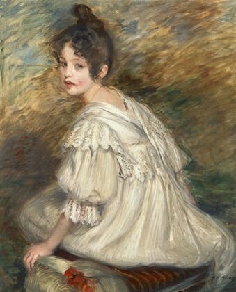 Fille à la robe blanche