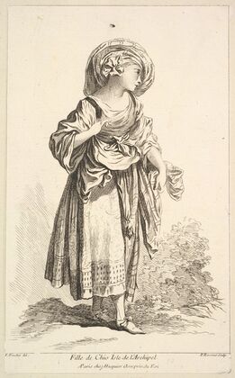 Fille de Cio isle de l’Archipel, plate 10 (18th century)