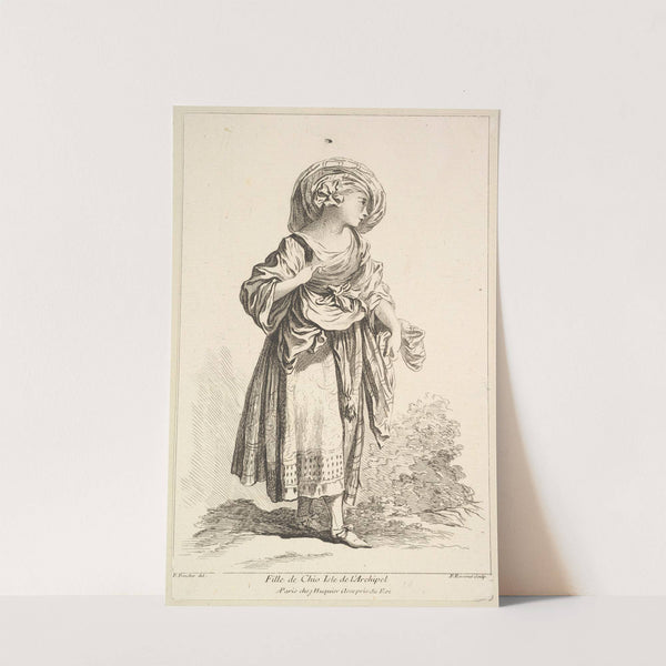 Fille de Cio isle de l’Archipel, plate 10 (18th century) by François Boucher
