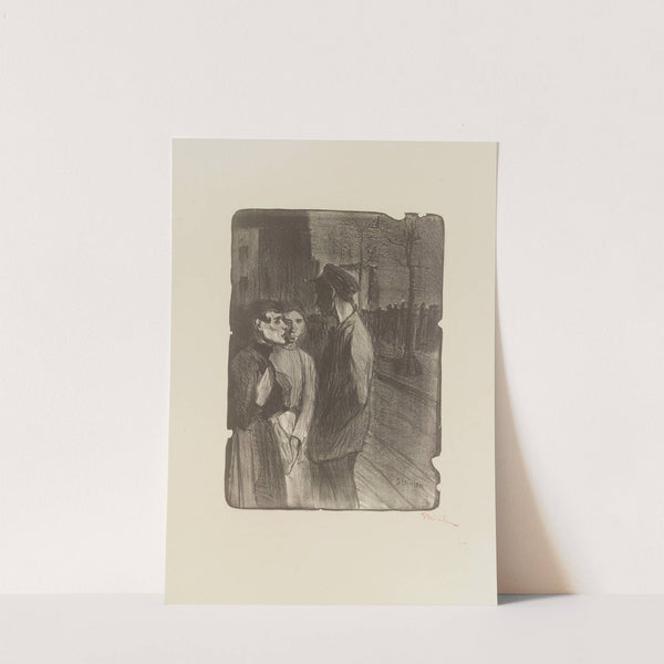 Filles et souteneur (1895) by Théophile Alexandre Steinlen