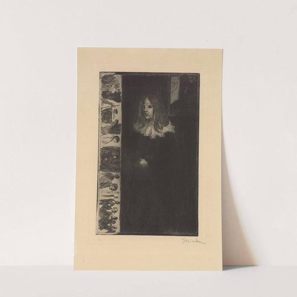 Fillette au col blanc (1898) by Théophile Alexandre Steinlen