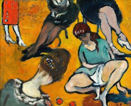 Fillette jouant au bois (1919)
