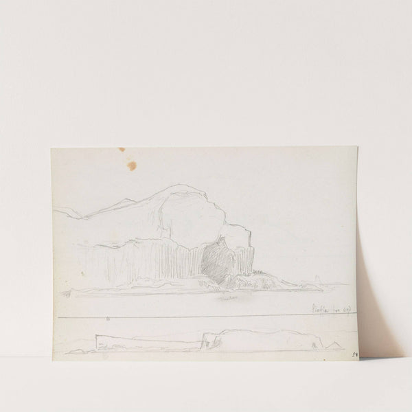 Fingal&#039;s Cave; Staffa sett fra sør by Hans Gude