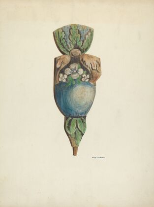 Finial, from Reredos