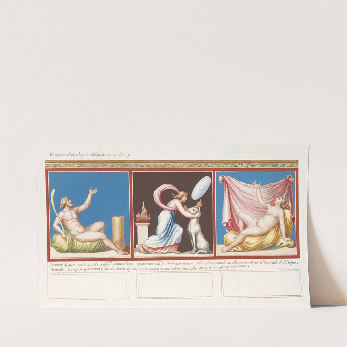 Finimento di mischi all del panimento palmi g. facciata di alora stanza anticha ornata di pittura [..] (1783) by Pierre-Jean Mariette