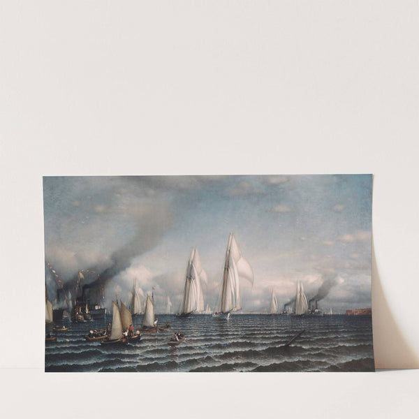 Finish—First International Race for America&#8217;s Cup, August 8, 1870 (1870) by Samuel Colman