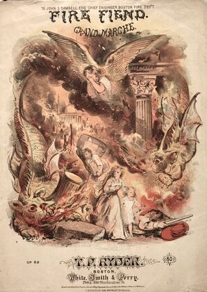 Fire Fiend – Sheet Music Cover (c. 1872)
