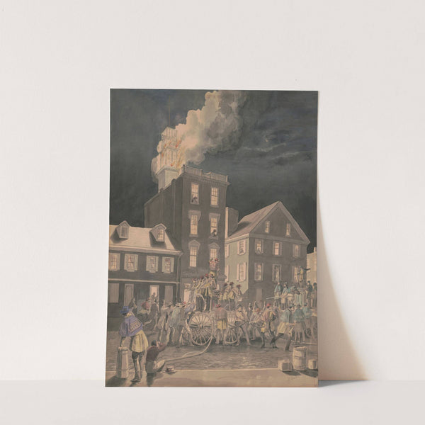 Fire in Philadelphia (1850-1869) by James Fuller Queen