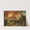 Fire of Sodom, Lot with his daughters (Genesis 19-30-35) by Herri met de Bles