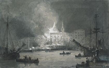 Fire on the Thames