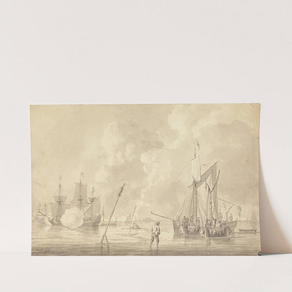 Firing a Salute (1770) by Dominic Serres