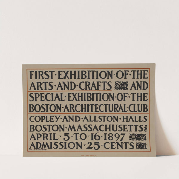 First exhibition of the arts &amp; crafts &amp; special exhibition of the Boston Architectural Club by Anonymous