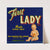 First Lady Brand Florida Citrus Fruit Label (1930-1950)