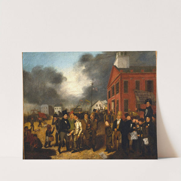 First State Election in Detroit, Michigan, 1837 by Thomas Mickell Burnham