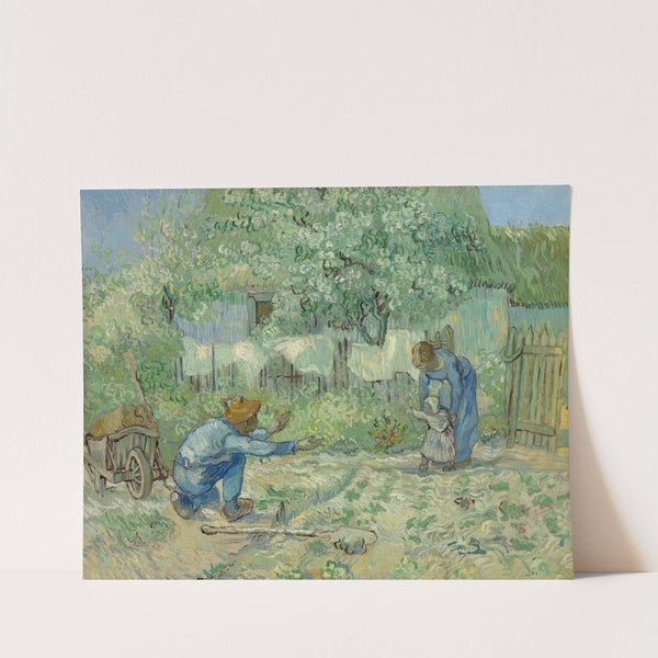 First Steps, after Millet (1890) by Vincent van Gogh