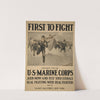 First to fight - &#039;Democracy&#039;s vanguard&#039; U.S. Marine Corps - Join now and test your courage - Real fighting with real fighters by Sidney Riesenberg
