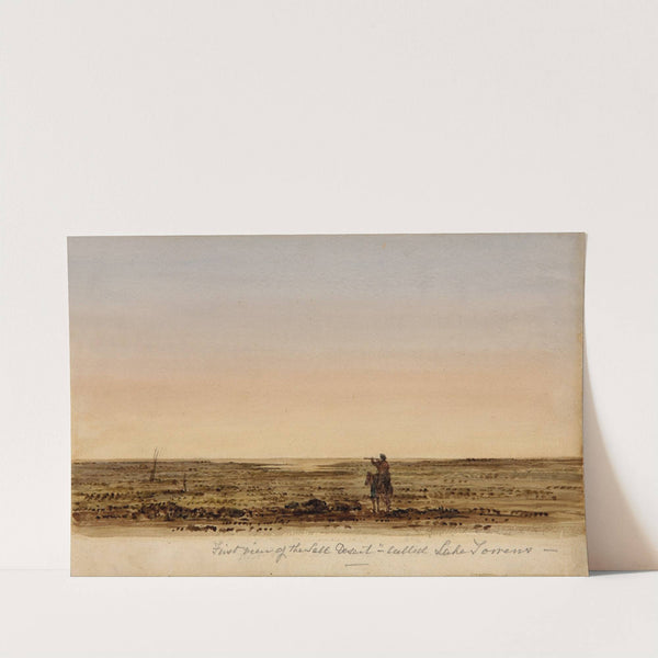 First view of the salt desert - called Lake Torrens by Edward Charles Frome