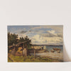 Fischer am Seeufer by Adolf Heinrich Lier