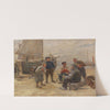 Fischer am Strande (1880) by Max Gaisser