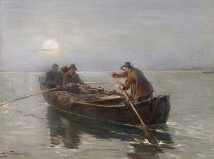 Fischer bei Mondschein (1915-1920)