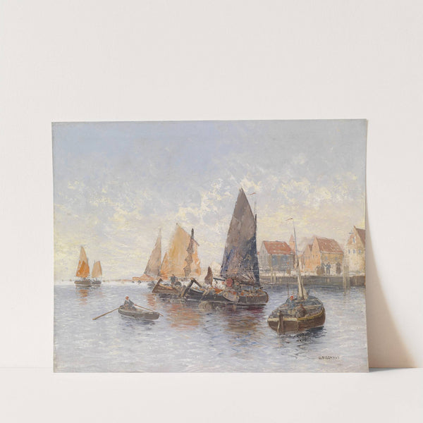 Fischer im Hafen by Georg Fischhof