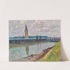 Fischerhafen in Nieuport (Belgien) by Alfred Zoff