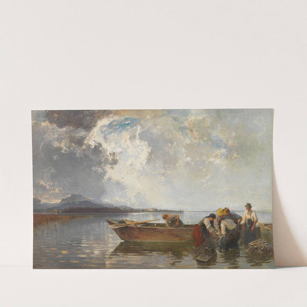 Fischerzug am Chiemsee by Joseph Wopfner