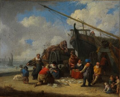 Fischmarkt am Strand (1683)