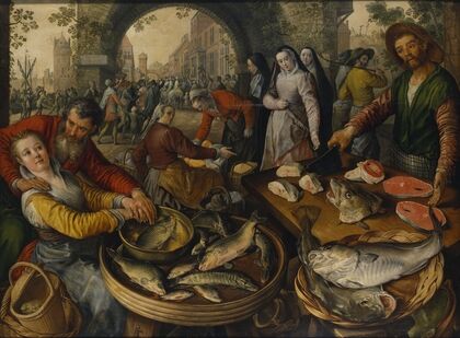 Fish Market with Ecce Homo
