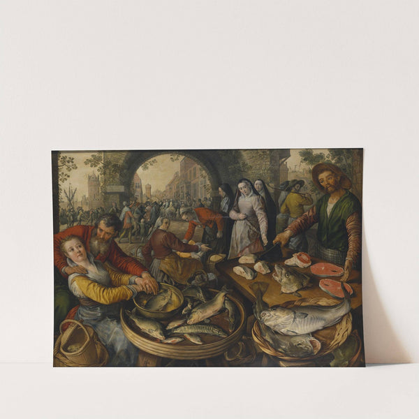 Fish Market with Ecce Homo (1570) by Joachim Beuckelaer
