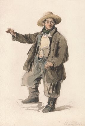 Fish Porter in a Straw Hat