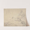 Fisherman and Dog Sitting by the Coast by George Morland